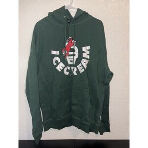 Ice Cream Cone Hoodie Mens Size XL- Dark Green